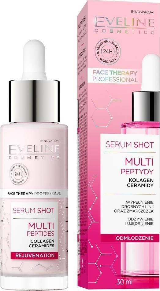 Eveline Face Therapy Professional Serum Shot - kuracja odmładzająca z multipeptydami 30ml