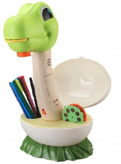 Projektor do rysowania dinosaur DINO dla dzieci dźwięki akcesoria zestaw