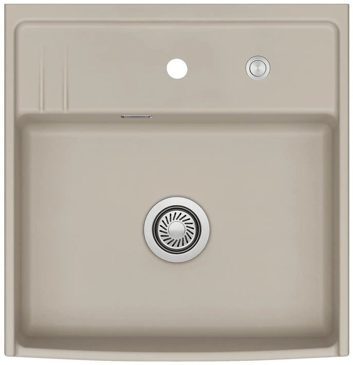 Systemceram Kentro 60 zlewozmywak ceramiczny, Fango, korek manualny