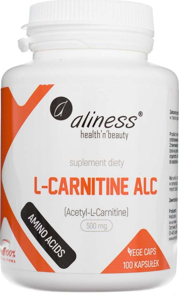 Aliness MedicaLine Aliness L-Carnitine ALC 500 mg - 100 kapsułek
