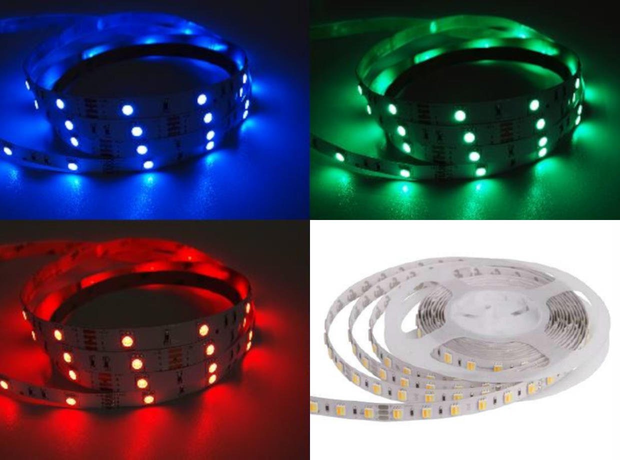 HQS-5050-60LED-14.4W-RGB-WP-24V: Profesjonalna taśma LED 14,4W/m, 24V, 60LED 5050, RGB, IP64