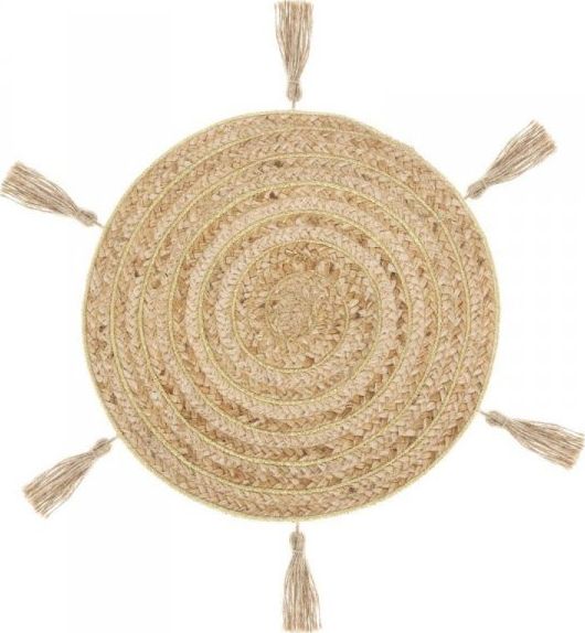 Dekoracja domu Podkładka na stół Lurex jutowa 38 cm