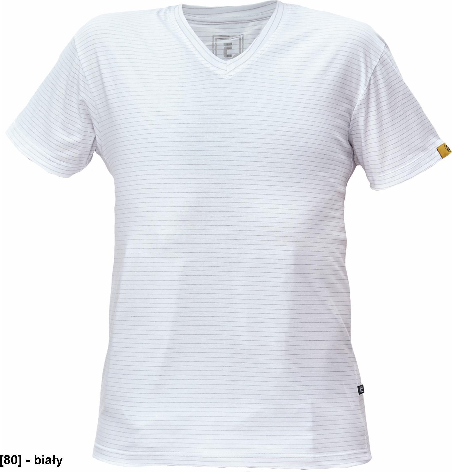 CERVA NOYO ESD V - t-shirt - biały XS