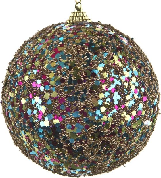 Witek Home Bombka 10cm (2 szt.) złoto-multi