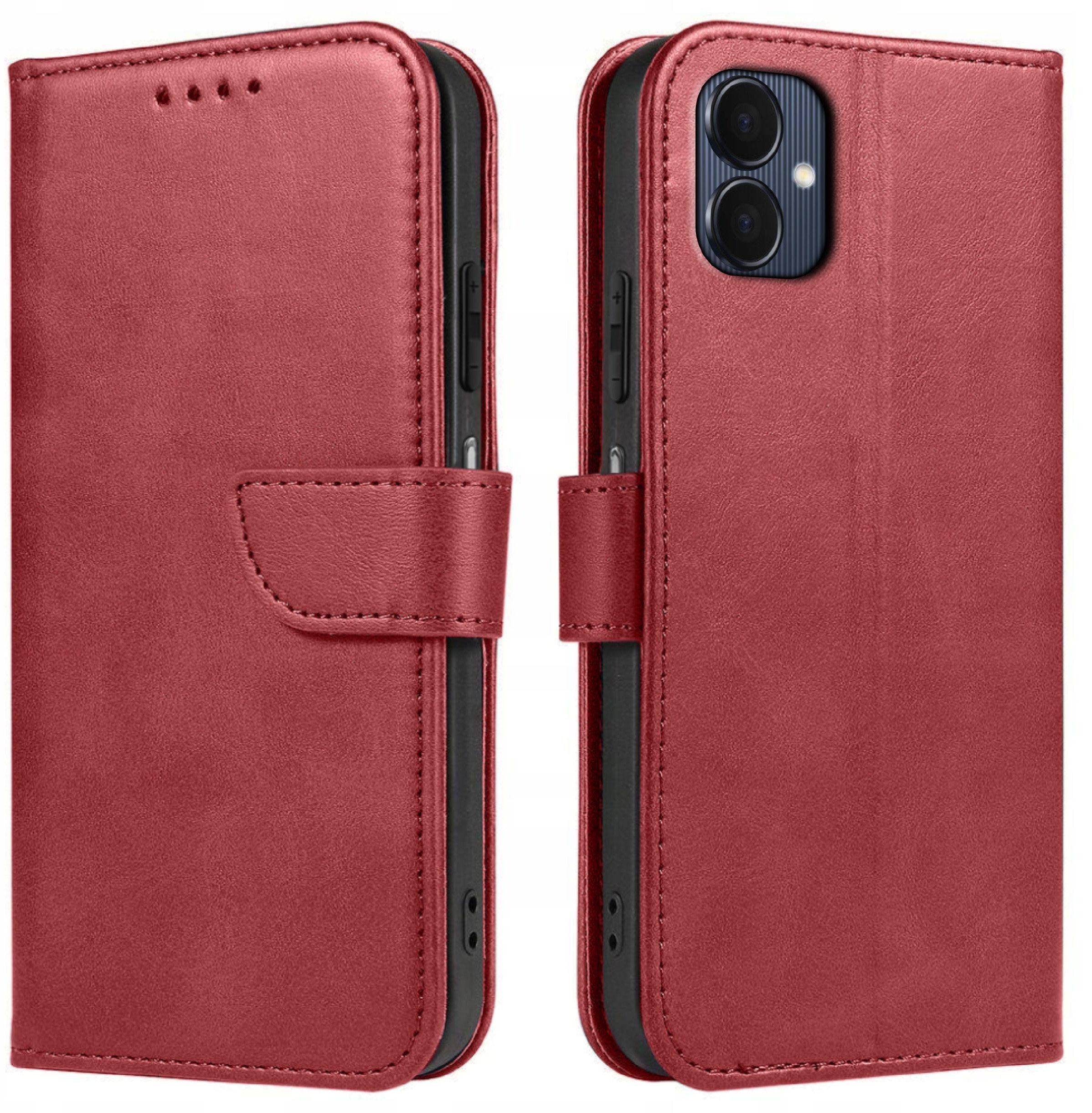 Etui do Samsung Galaxy A06 | Skórzane PORTFEL SKIN CASE + Szkło 9H