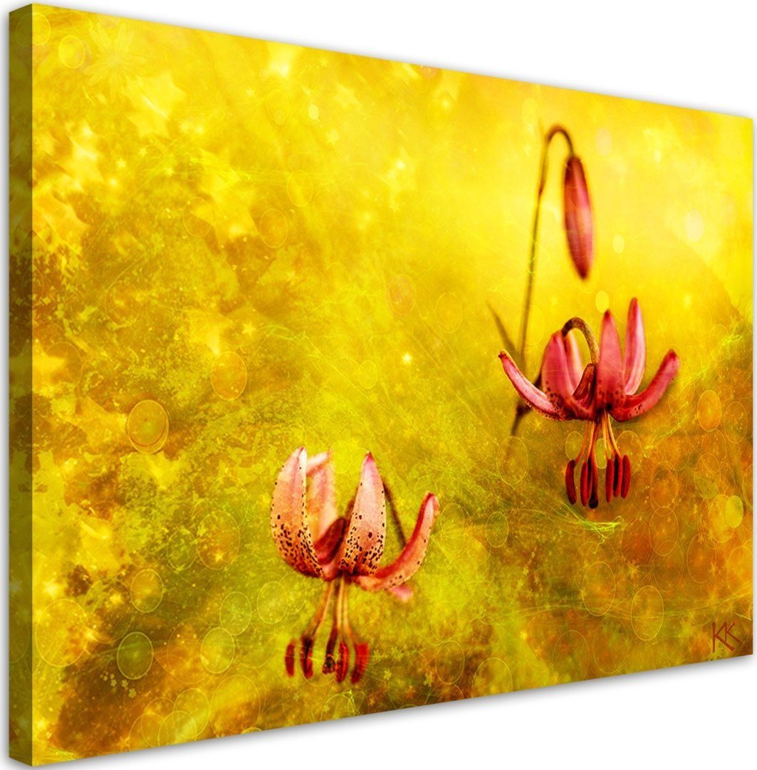 Feeby Obraz na płótnie, Zwiędłe tulipany kwiaty - 120x80