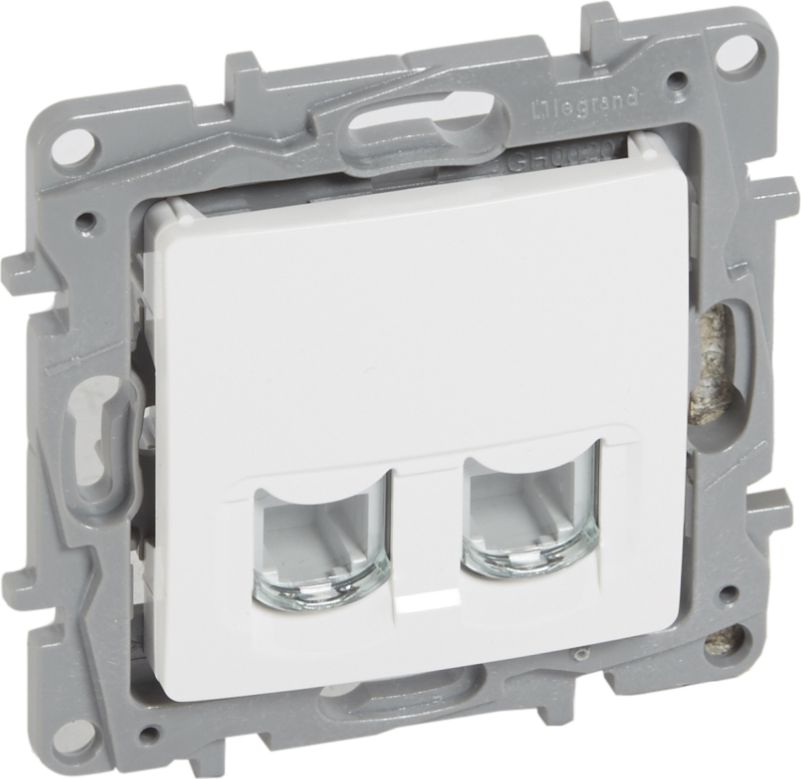 Legrand Gniazdo telefoniczne podwójne NILOE RJ11 białe - 664770