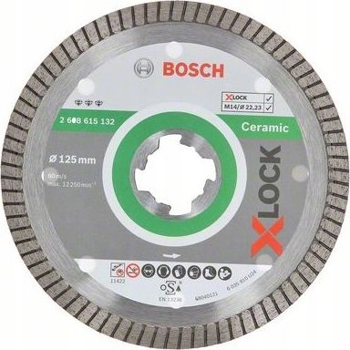Bosch X-LOCK tarcza diamentowa do ceramiki 125mm (2608615132)