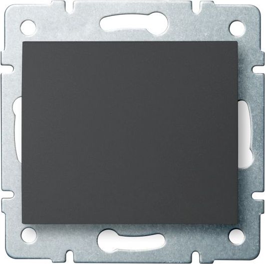 Kanlux Łącznik jednobiegunowy Logi śrubowy 10AX 250V grafit (25243)