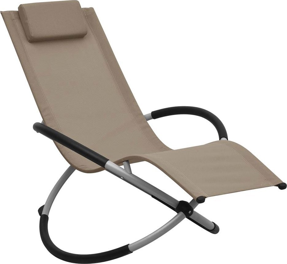 Elior Dziecięcy leżak do nowoczesnego ogrodu taupe - Nolio
