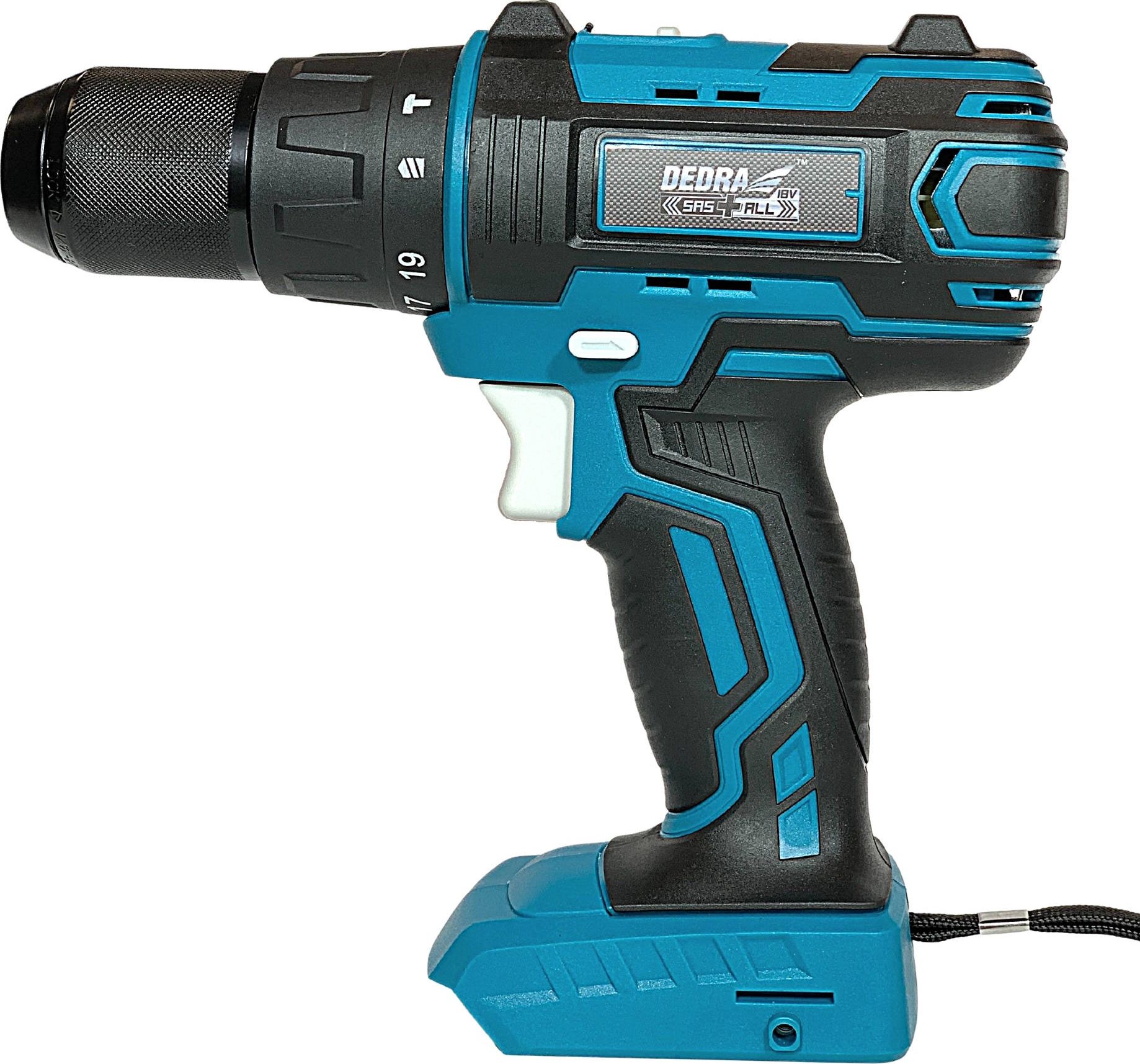 Wiertarko-wkrętarka Dedra N0303G01 18 V 1 x akumulator 2 Ah