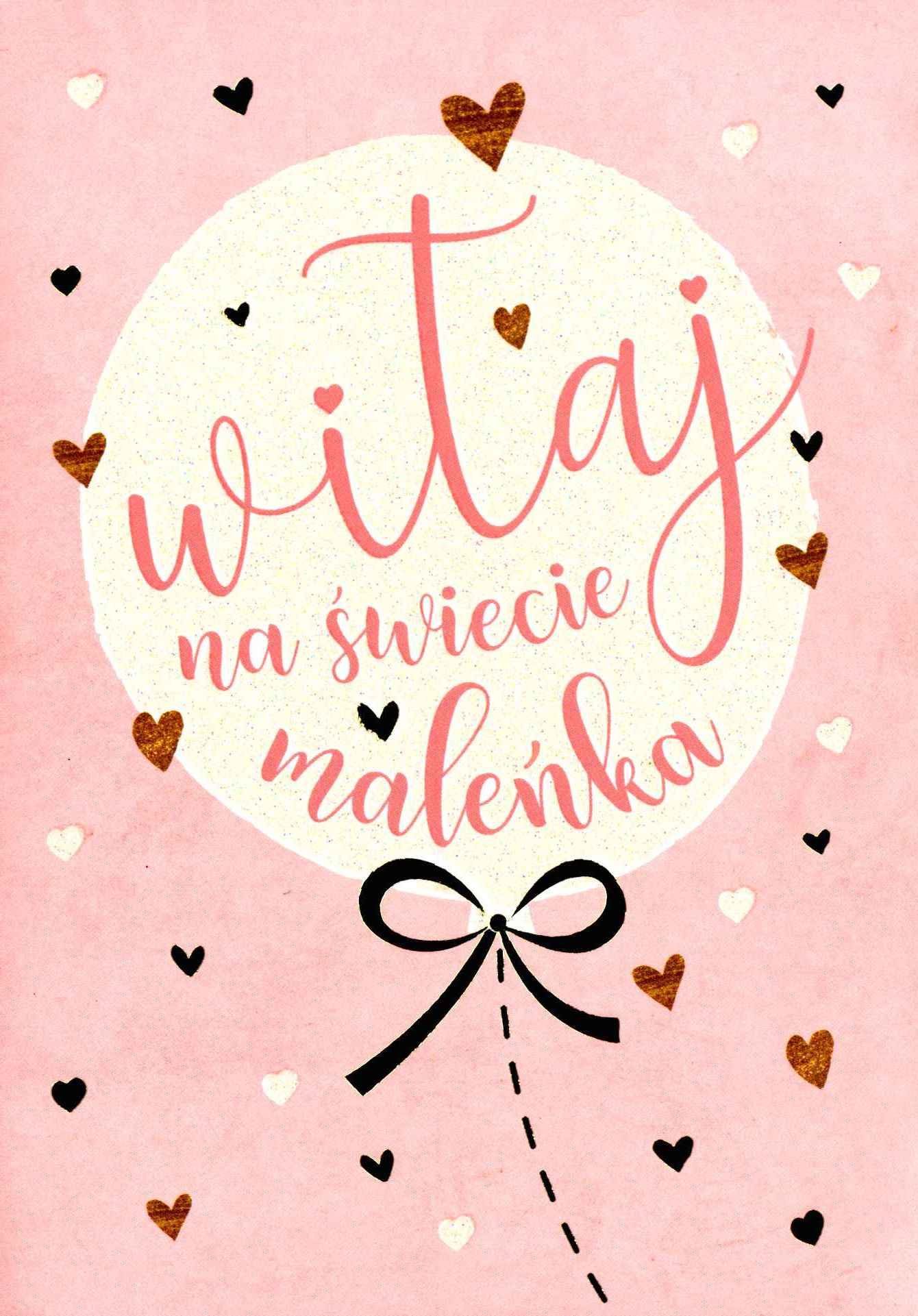 PASSION CARDS Karnet Witaj na świecie maleńka PR