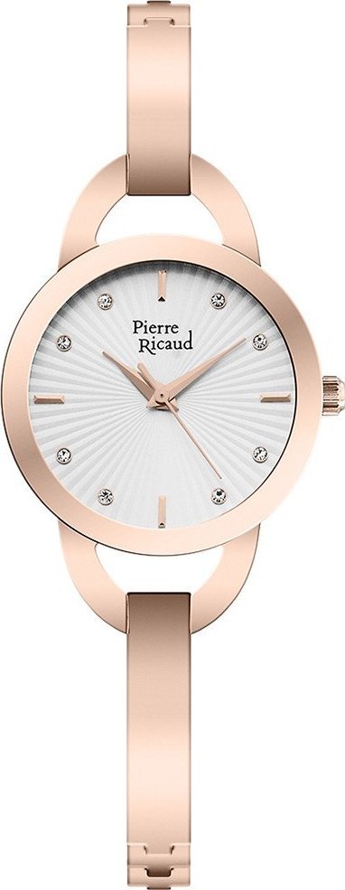 Zegarek Pierre Ricaud Zegarek damski Pierre Ricaud P21073.9193Q CYRKONIE różowe złoto