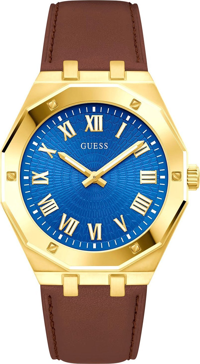 Zegarek Guess Zegarek męski Guess GW0663G2 brązowy