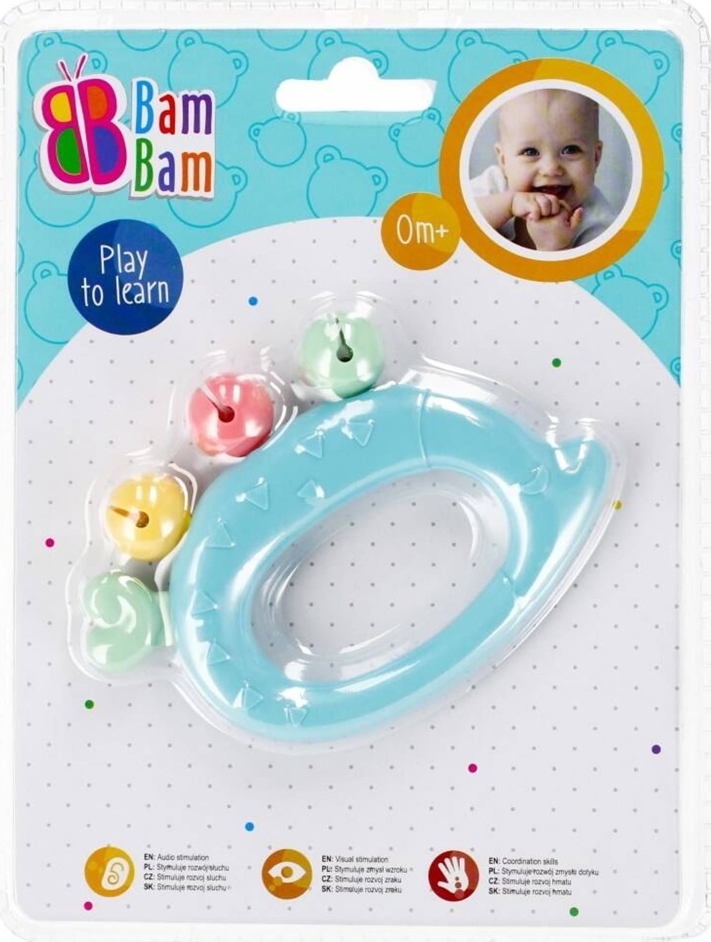 BamBam BAM BAM GRZECHOTKA JEZYK PASTEL 24/96