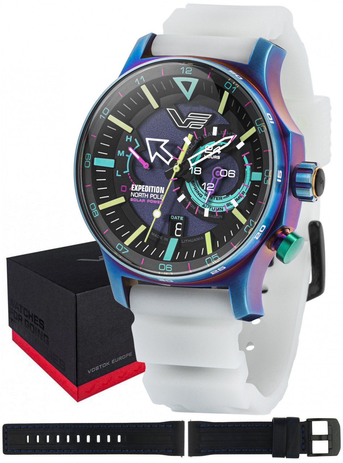 Zegarek męski Vostok Europe VS57-595D737S biały