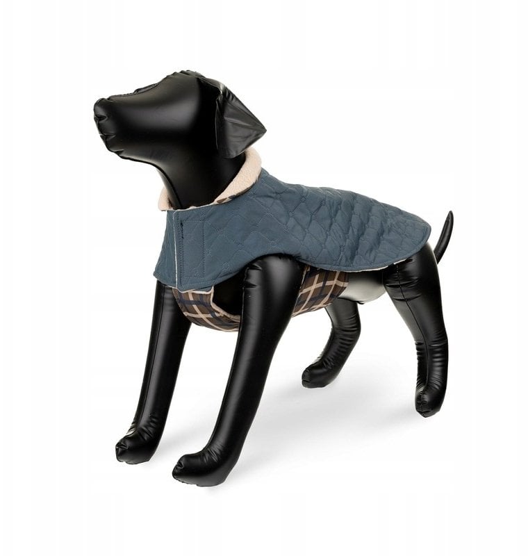 Płaszczyk, dla psa, granatowy, pikowany, rozmiar 2XL, 55