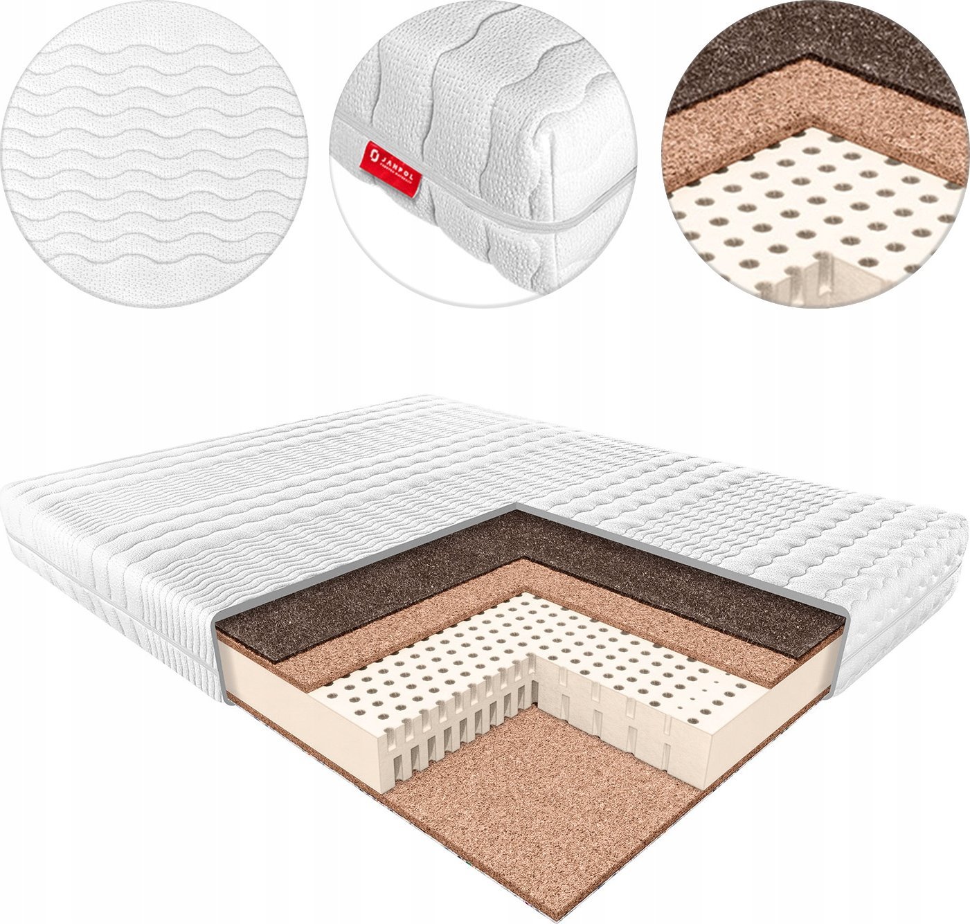 JANPOL Materac Zeus Janpol lateksowy ROZMIAR: 80x200 cm >> RATY O%