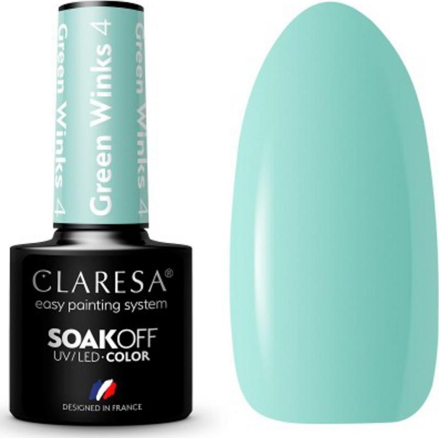 Claresa CLARESA lakier hybrydowy GREEN WINKS 4 -5g