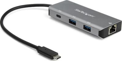 HUB USB StarTech 1x RJ-45 1x USB-C + 2x USB-A 3.2 Gen2 (HB31C2A1CGB)