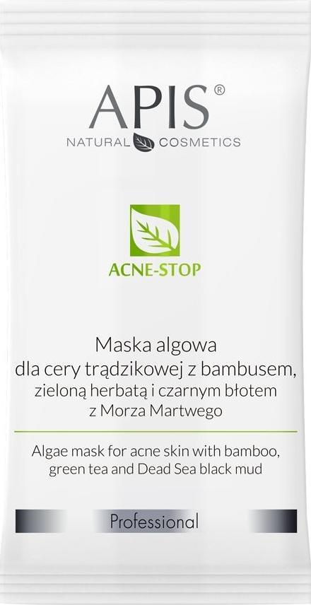 Apis APIS_Acne-Stop Algae Mask maska algowa dla cery trądzikowej z bambusem i zieloną herbatą 20g