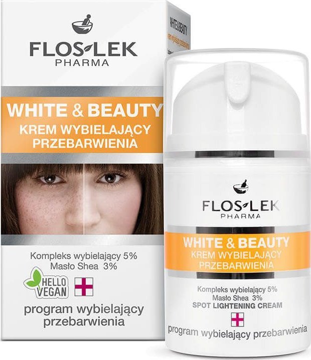 Floslek White and Beauty Krem wybielający przebarwienia 50 ml