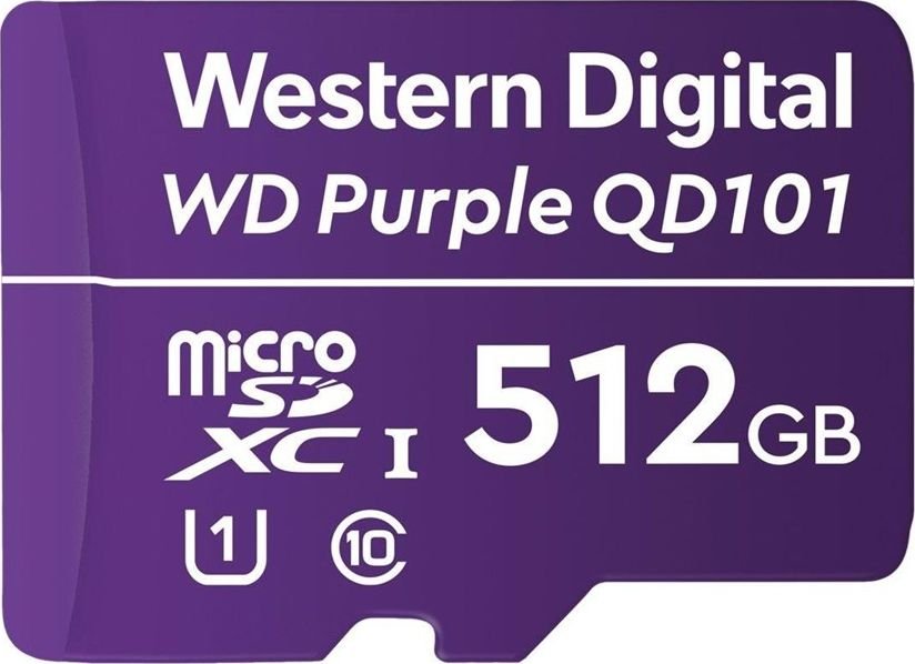 Karta WD Purple MicroSDXC 512 GB Class 10 UHS-I/U1 (WDD512G1P0C)