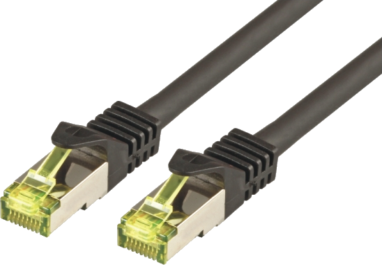 Mcab Patchcord, S-FTP, Cat7, PIMF, LSZH, 7.5m, czarny (3718)