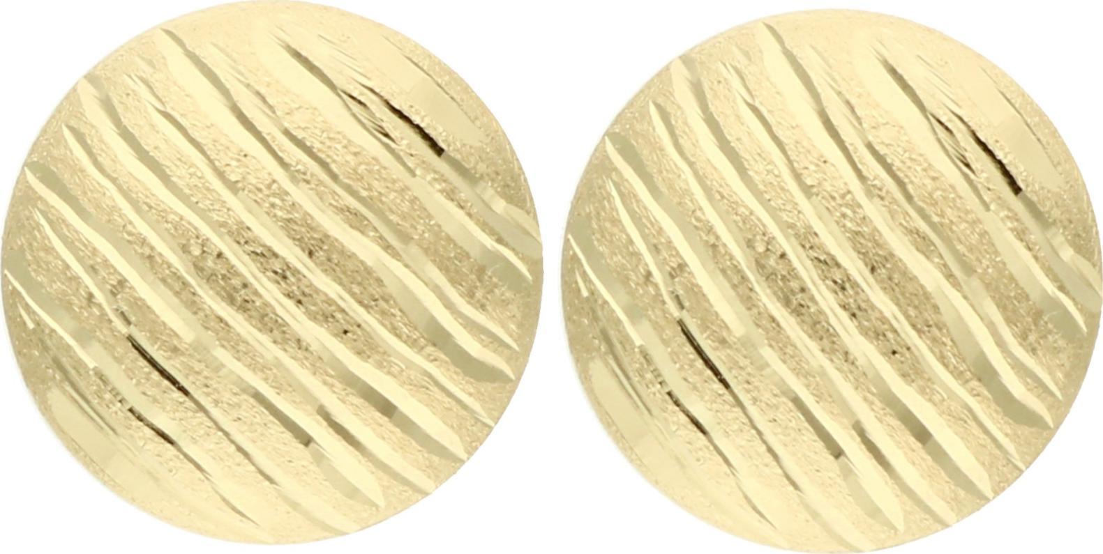 Rosanto Złote kolczyki talerzyki 585 14k