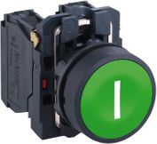 Schneider Electric Przycisk sterowniczy 22mm zielony 1Z z samopowrotem (XB5AA3311)