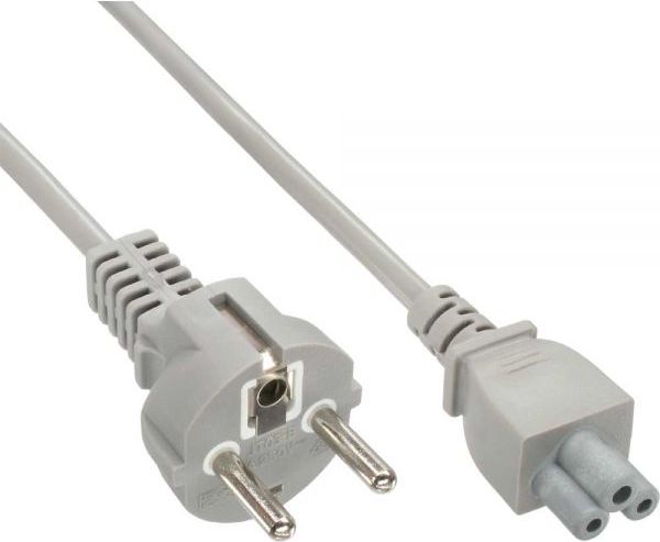 Kabel zasilający InLine InLine Kabel Zasilający Typ F German -" Mikey Mouse" laptop Plug szary 1.8m - 16656A