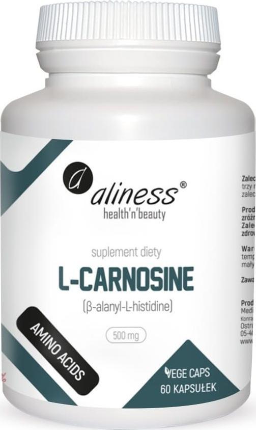 Aliness L-Carnosine - L-Karnozyna 500 mg (60 kaps.) Aliness
