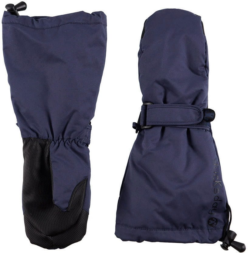 Granatowe nieprzemakalne rękawiczki zimowe dla dzieci, Blue 2, XL (8-10 lat)