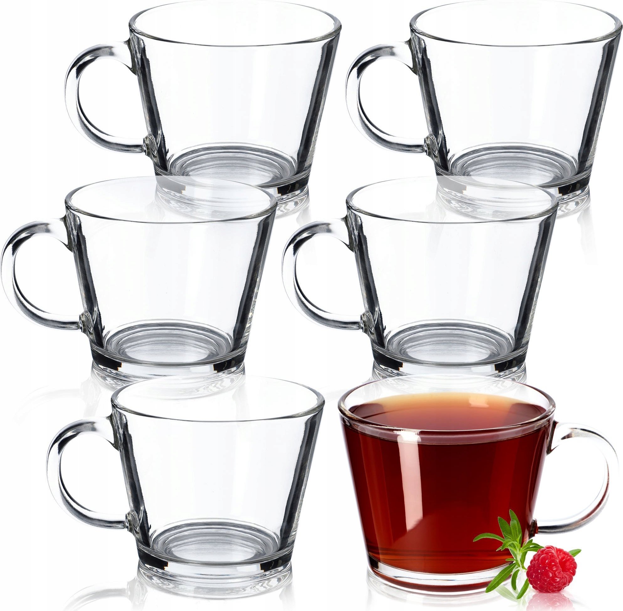 Kadax Zestaw Szklanek Do Napojów Soku Herbaty 6szt 380ml