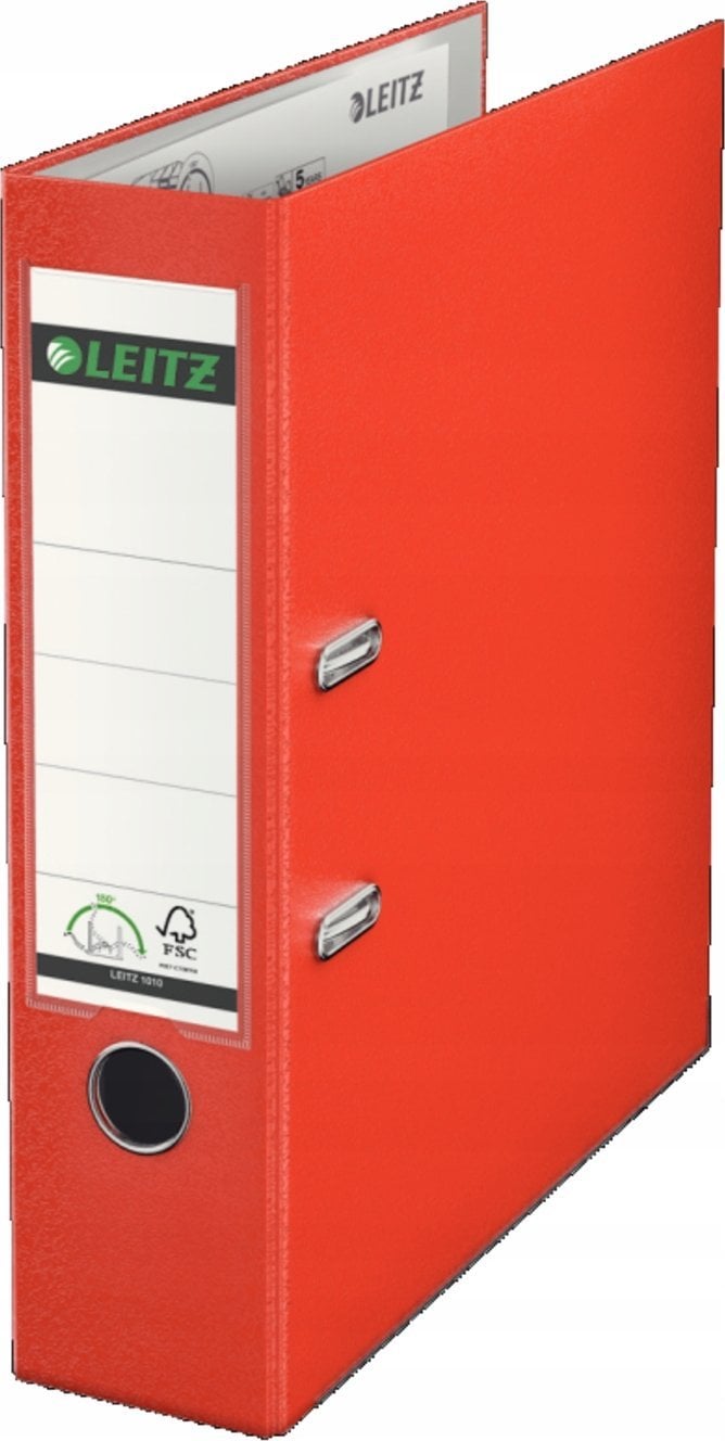 Segregator Leitz Segr PP A4/80 (180�) j.czerwony Leitz