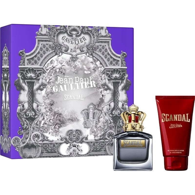Set Jean Paul Gaultier: Scandal, Eau De Toilette, For Men, 50 ml + Scandal, Shower Gel, For All Skin Types, 75 ml For Men