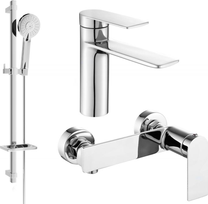 Mexen Mexen Zero DQ40 zestaw prysznicowy, chrom - 71104DQ40-00