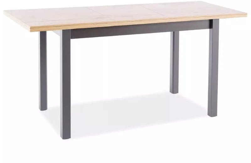 Stół do kuchni ADAM 90(125)X65 dąb artisan/czarny Signal