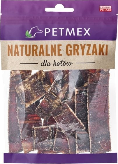 Petmex PETMEX - Przełyk wołowy paseczki naturalny gryzak dla KOTA 40g