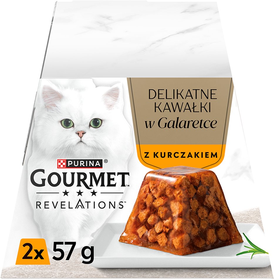 PURINA GOURMET REVELATIONS Kurczak w galaretce 2X57g