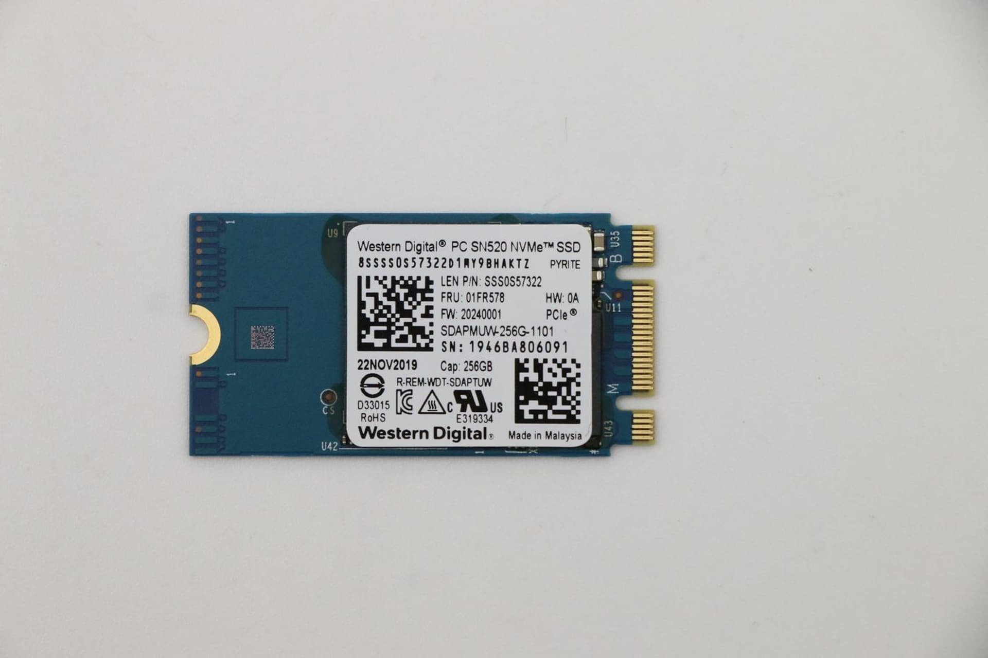 Dysk Lenovo SDK 1101 256G M.2 PCIe 2242 SS