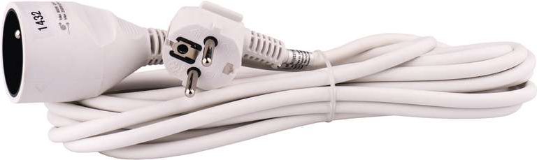 Emos Przedłużacz z uziemieniem 1 gniazdo biały 5m (P0115)