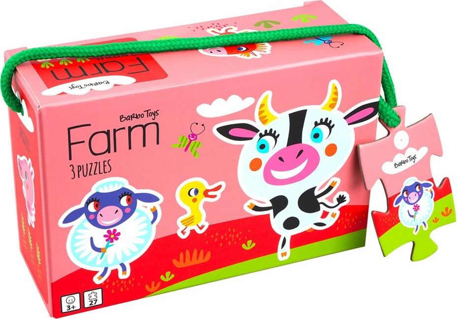 Barbo Toys Moje pierwsze puzzle, 3 układanki