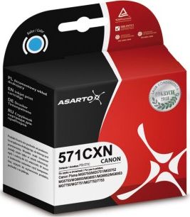 Tusz Asarto Tusz zamiennik Asarto Canon CLI571 MG5750 Cyan