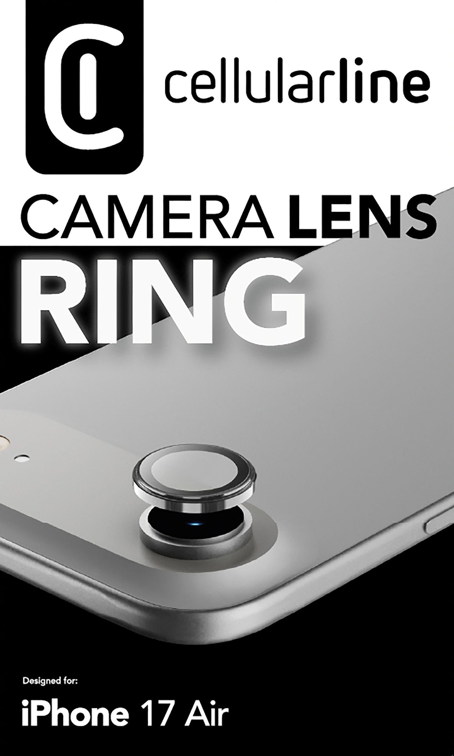 Cellularline Camera Lens Protection Ring iPhone Air Clear