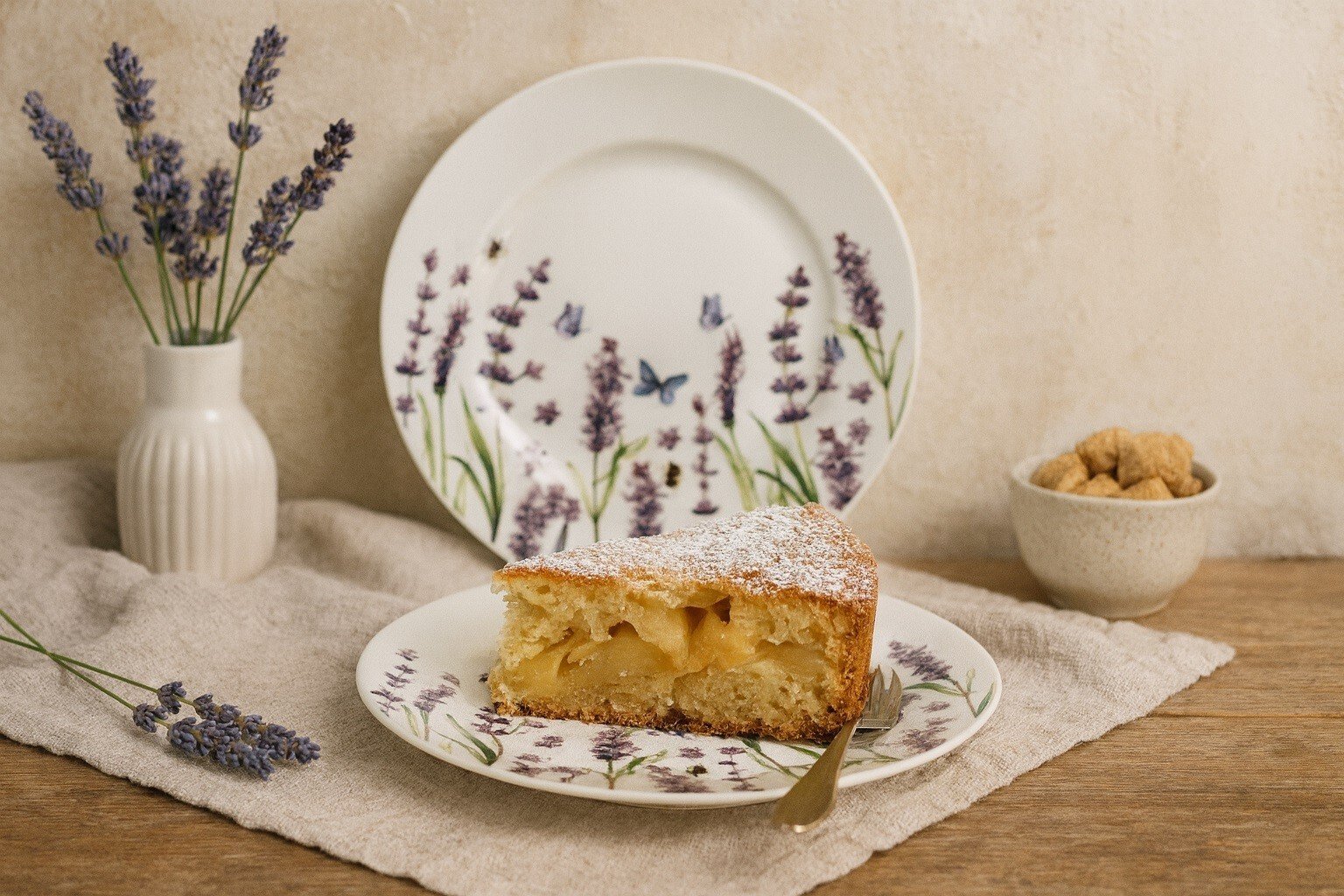 Komplet 2 talerzy deserowych 19 cm Classic Lavender