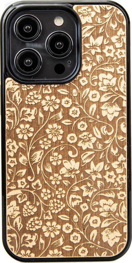 BeWood Drewniane Etui Bewood na iPhone 14 Pro KWIATY POLNE ANIEGRE