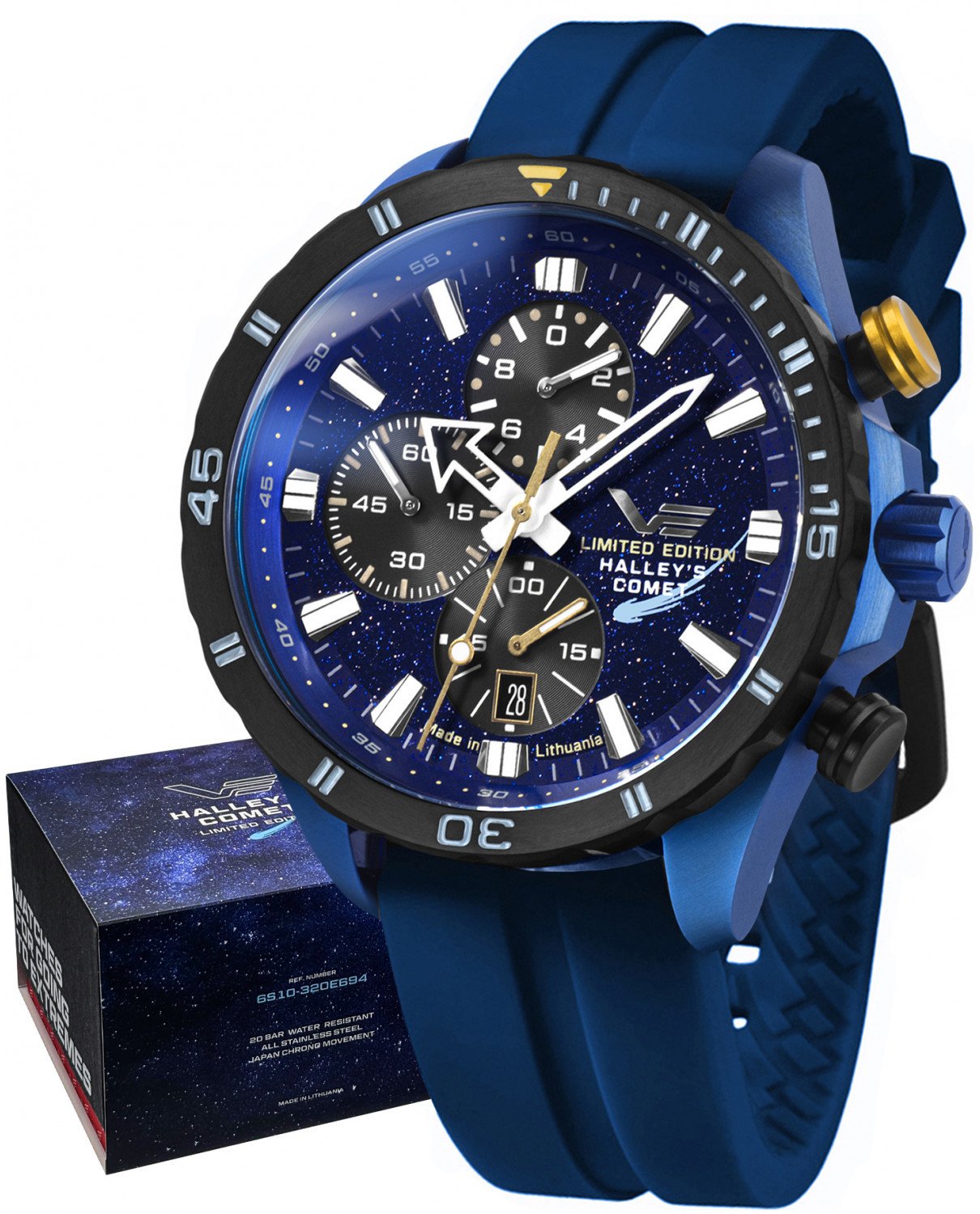 Zegarek męski Vostok Europe 6S10-320E694S niebieski