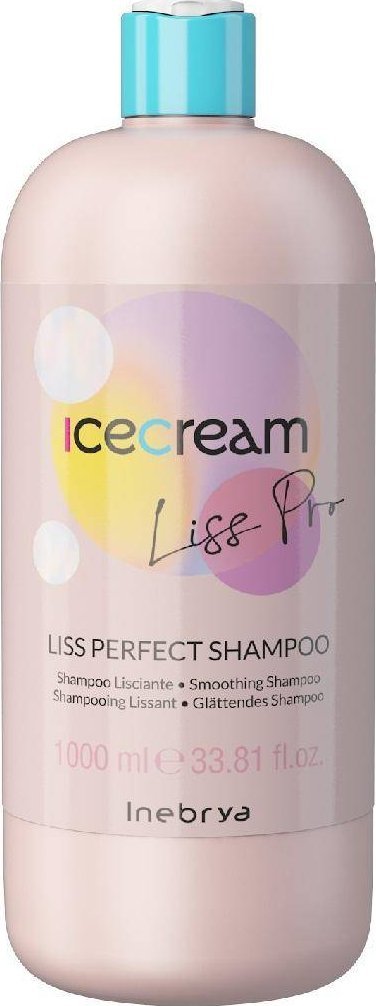 Inebrya Inebrya Ice Cream Liss-Pro szampon wygładzający włosy 1000ml