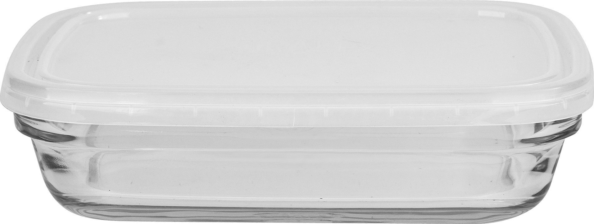 Fackelmann Szklany pojemnik na żywność 800 ml Freshbox Biały